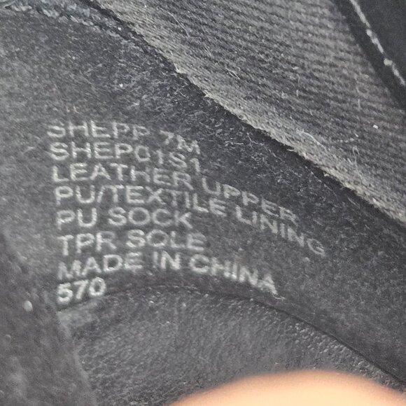 Steve Madden Ankle Boots Womens 7 Black Suede Chunky Block Heel Western Booties - Picture 9 of 10